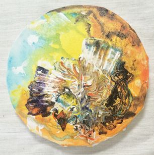 acrylverf op canvas - diameter 19 cm - 2016 (2)