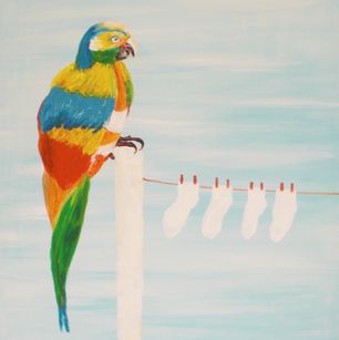 birdy socks - acrylverf op canvas - 115x75 - 2016 (2)